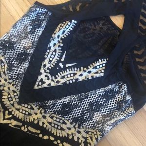 Free People mudcloth patterned cotton dress